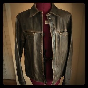 Vintage GAP brown leather jacket